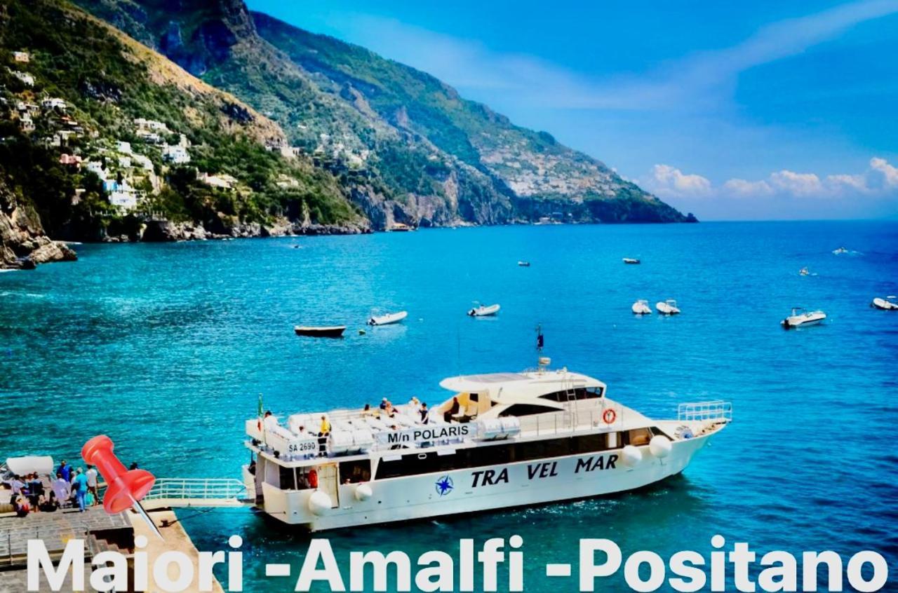 Вілла Linea1 Amalfi Coast 500 Mt Beach Майорі Екстер'єр фото